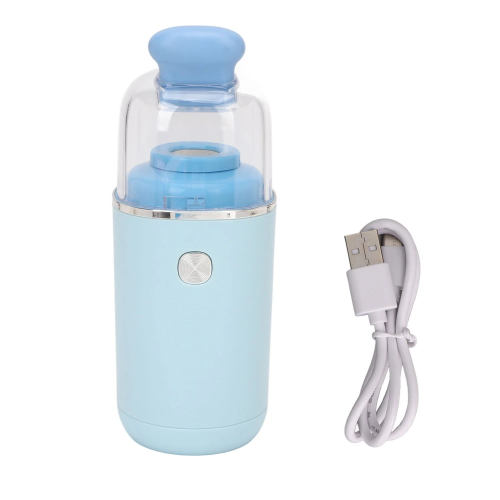 Desktop Vacuum Cleaner Two Levels Suction Low Noise 600mAH Desktop Electric Vacuum Cleaner with Dual Suction Head Sky Blue