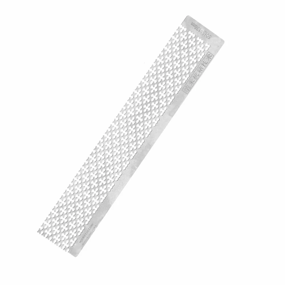 Rhinestone Painting Ruler Stainless Steel Blank Grids Point Drill Pen Ruler for 5D DIY138MM