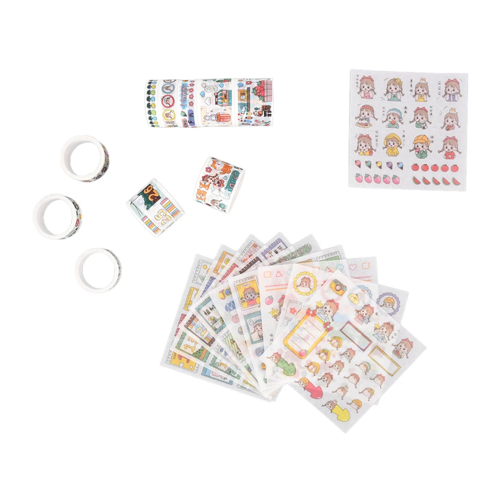 Washi Tape DIY Decoration Repeatedly Paste Leave No Marks No Cutting Washi Tape Set83194 Festival Plans