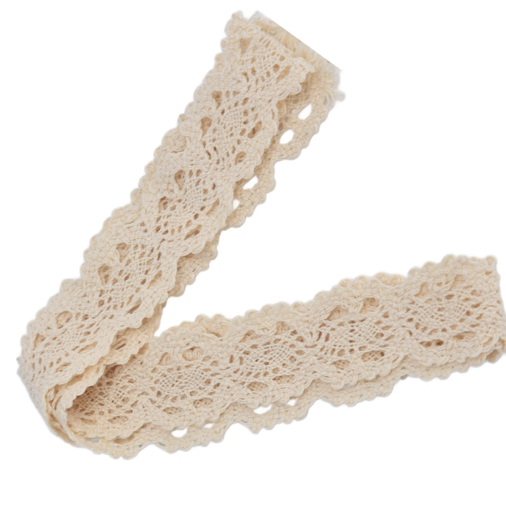 Lace Ribbon Cotton Beige Net 3cm Width 10 Yards Elegant Lace Trim For DIY Curtain Clothes Tablecloth Gift Decoration