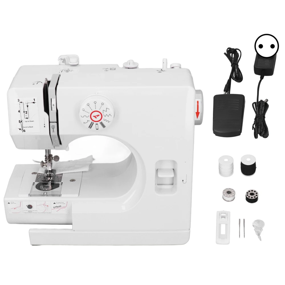 Mini Sewing Machine 12 Stitches Multifunctional Electric Desktop Sewing Machine for Home Use