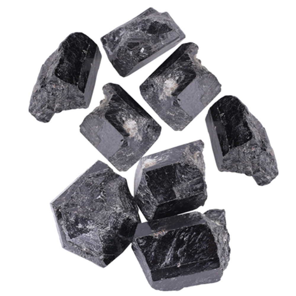 1 pcs Natural Black Quartz Crystal Tourmaline Rough Rock Mineral Healing Stone