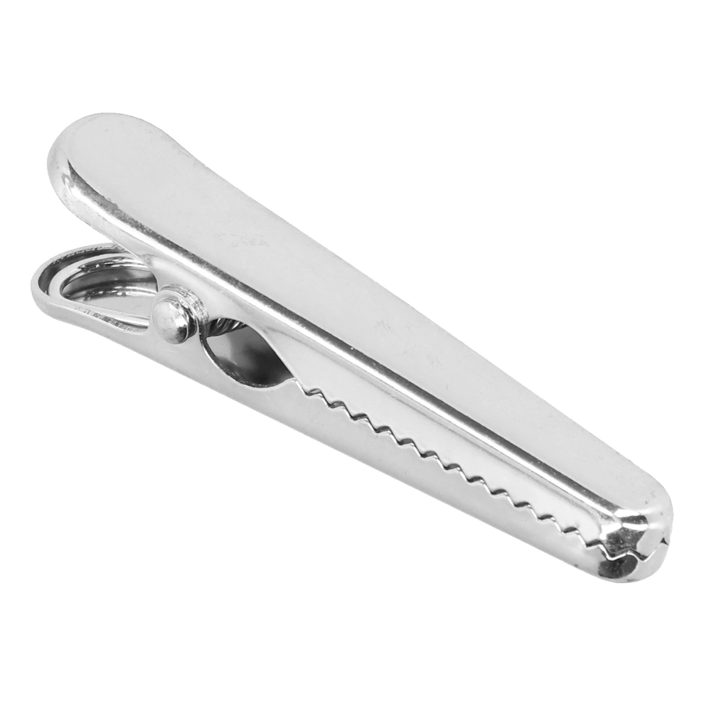 Sealing Clip 7.9cm Long Comfortable Handle Rugged Design Internal Tooth Design Kitchen Tools for Office Paper PhotosSilver