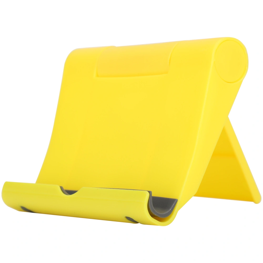 Cell Phone Stand Yellow Universal Tablet Multifunctional Rotating Foldable Holder