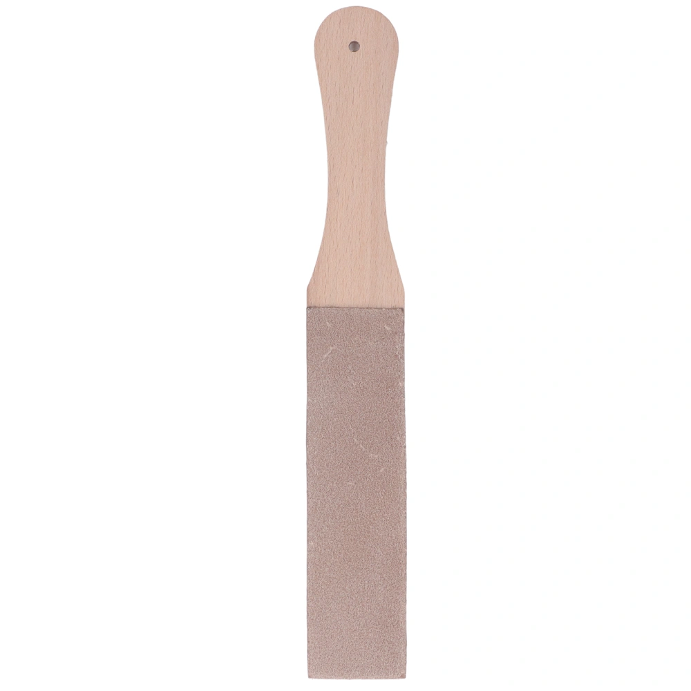 Double Sided Leather Strop Quick Sharpening Beech Wood Leather Sharpening Strop Portable DIY Leather Honing Strop for Leather Small