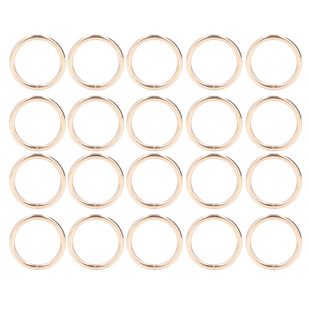 20Pcs Metal Rings 4x32mm Iron Sturdy Durable Multifunctional Exquisite Metal O RingsGold