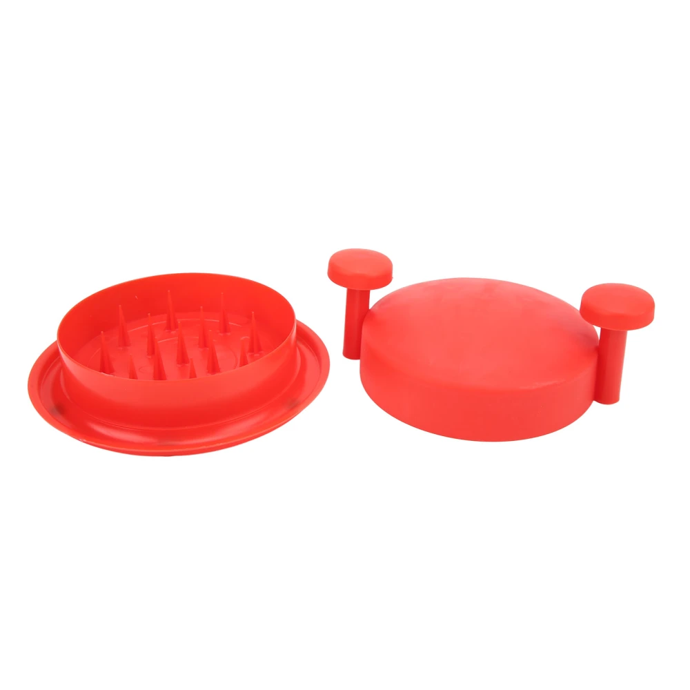 Manual Meat Chopper Red Portable Antiskid Base Removable Parts Cleaning Easier Plastic Meat Chopper