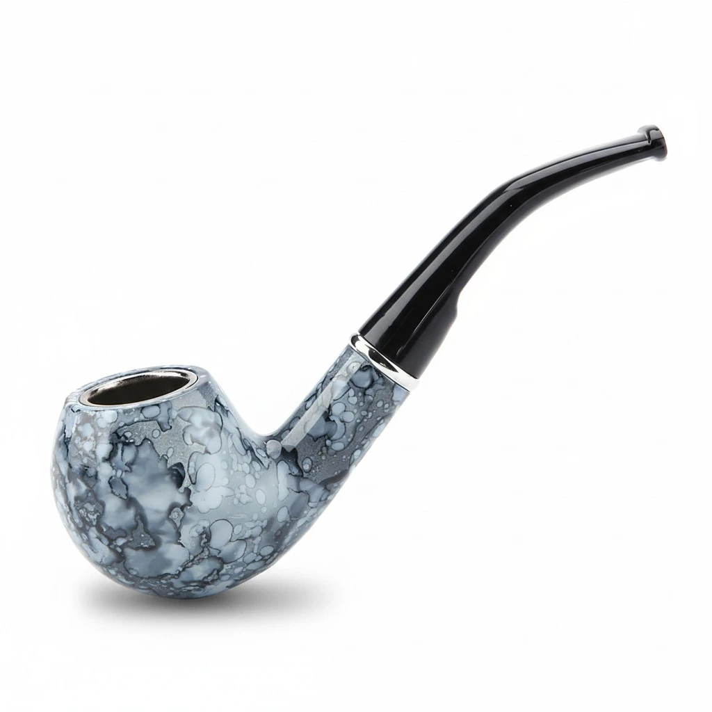 Detachable Resin Smoking Tobacco Pipe Premium Quality Tobacco Pipe for Man (Blue)