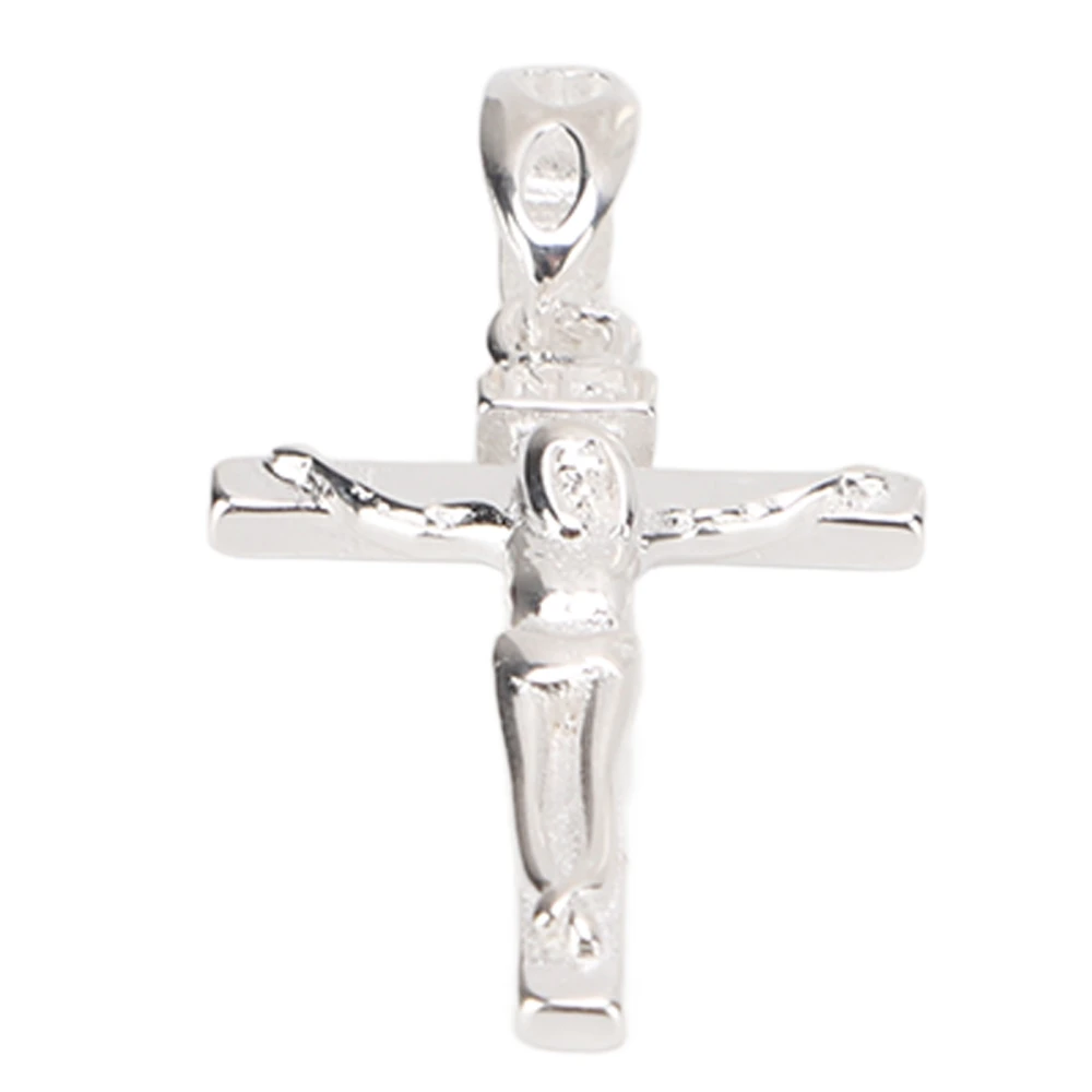 Crucifix Pendant 925 Sterling Silver Anti Discoloration Hand Design Jesus Cross Pendant Decoration