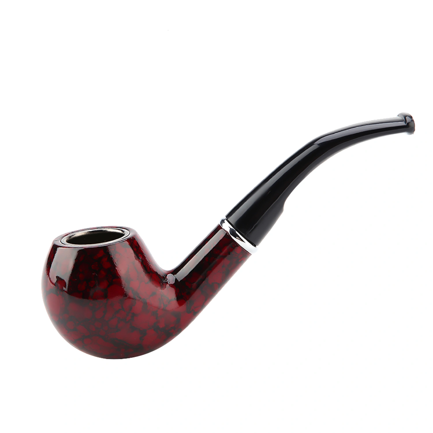 Detachable Resin Smoking Tobacco Pipe Premium Quality Tobacco Pipe for Man （Red）