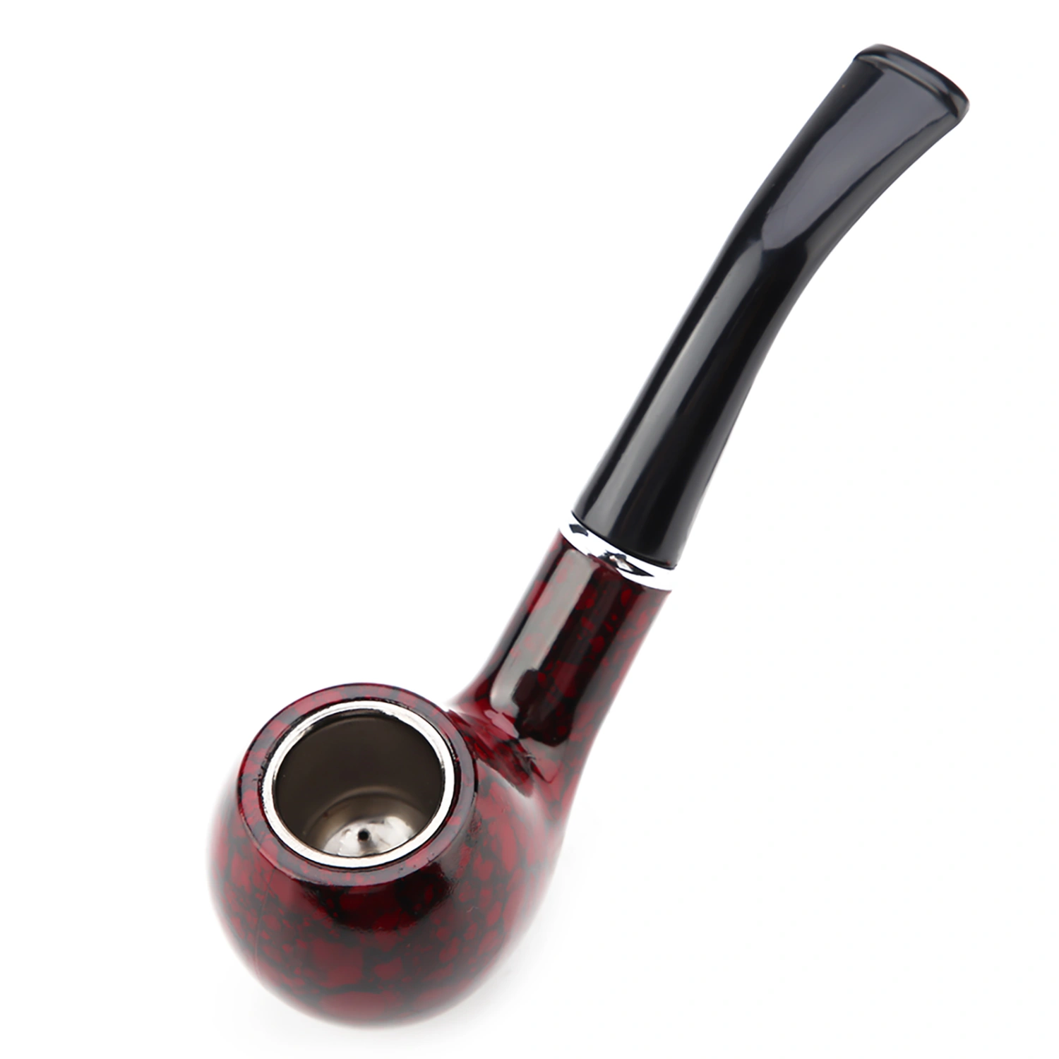 Detachable Resin Smoking Tobacco Pipe Premium Quality Tobacco Pipe for Man （Red）