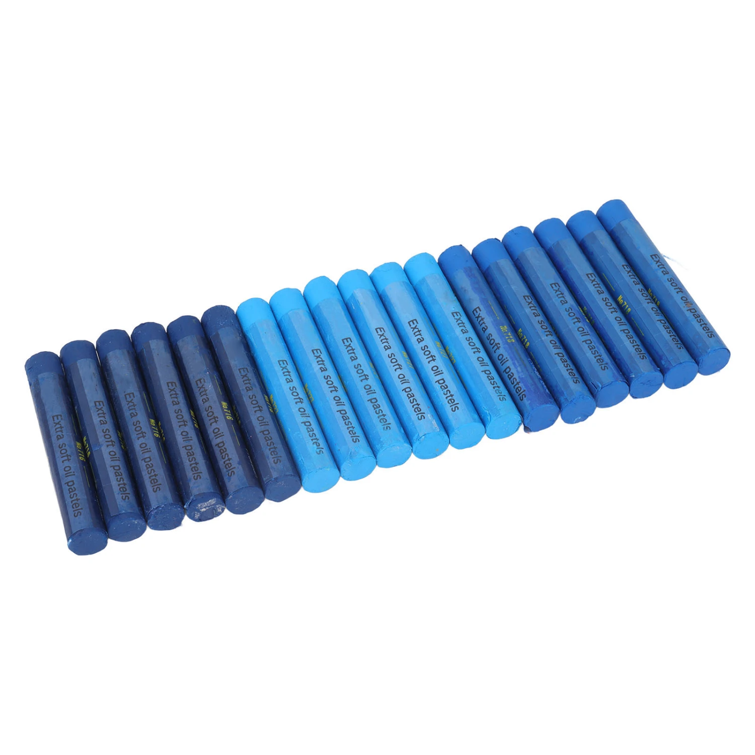 18 Pcs Oil Pastels Set High Safety Soft Blue Bright Colors Pastels Art Supplies for Children Beginners Students Artists