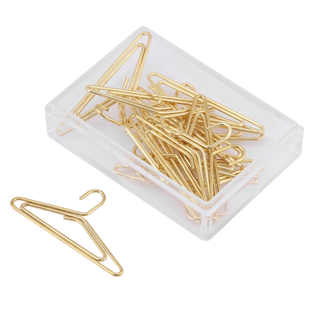 12pcs Hanger Shape Paper Clips Bookmark Marking Document Organizing Clip Stationery Supplies