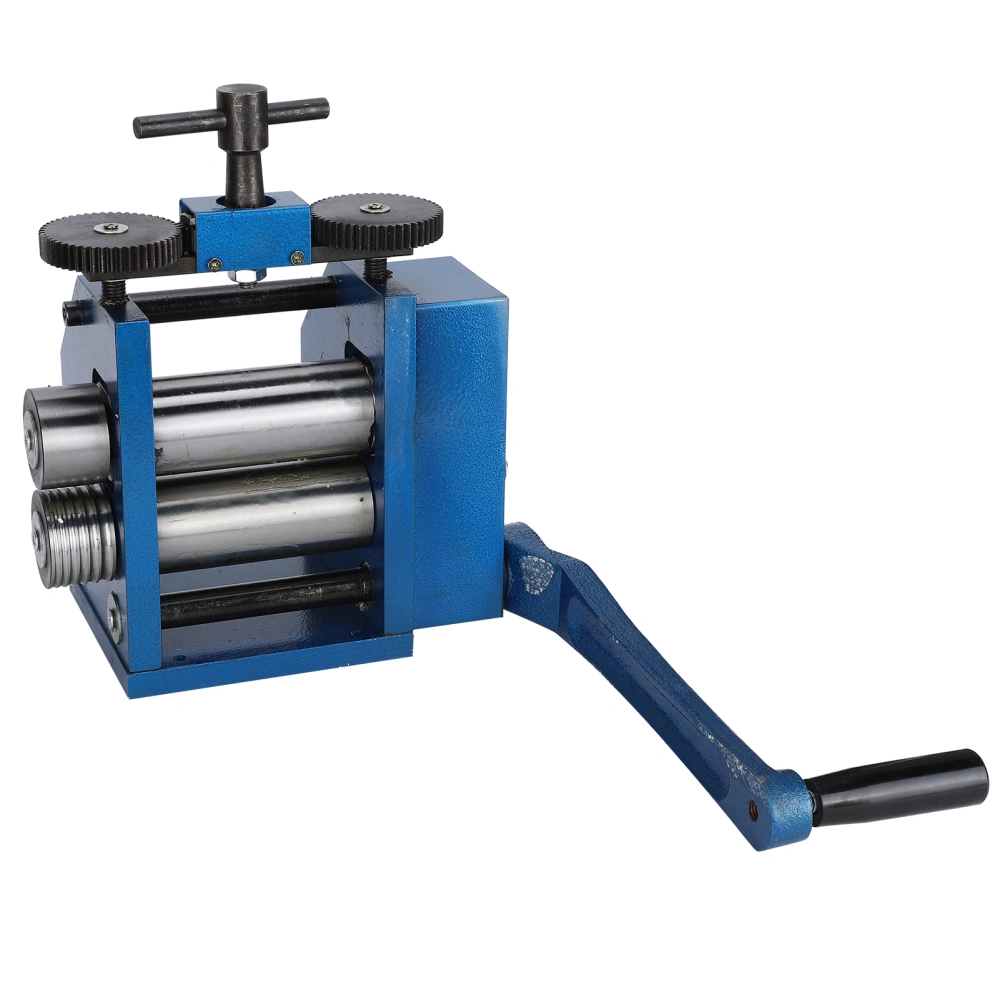 Rolling Mill Machine Hand‑Operated Jewelry Tabletting Pressing Tools Semi‑Circular Glossy