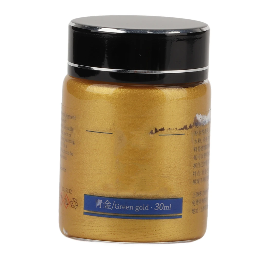 Metallic Pigment Delicate Texture Good Airtightness Water Resistance Watercolor Paints for Calligraphy Painting Blue Gold