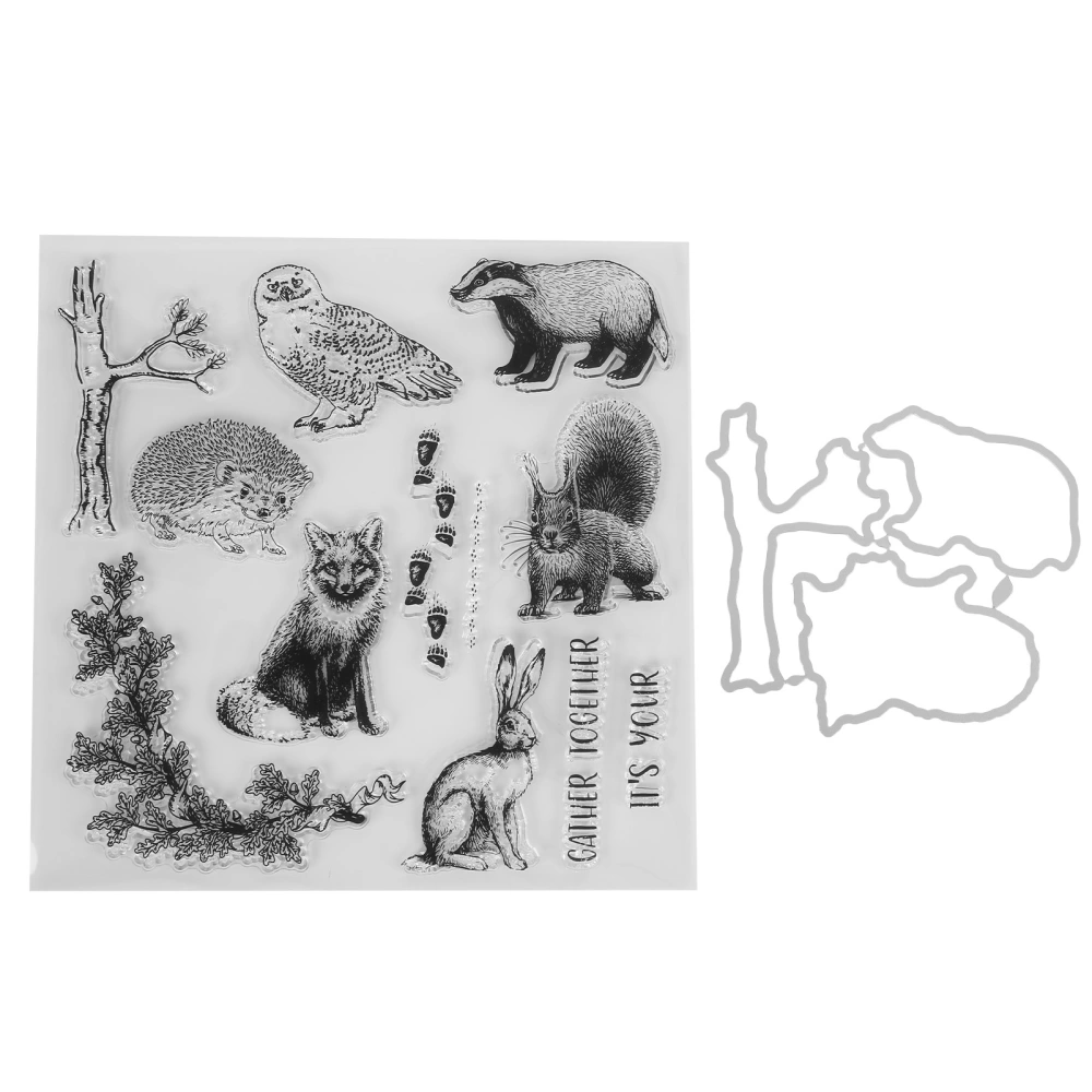 Clear Stamps Repeated Use Various Animal Shapes Clear Imprint TPR Transparent Stamps for Card Making Decoration DIY