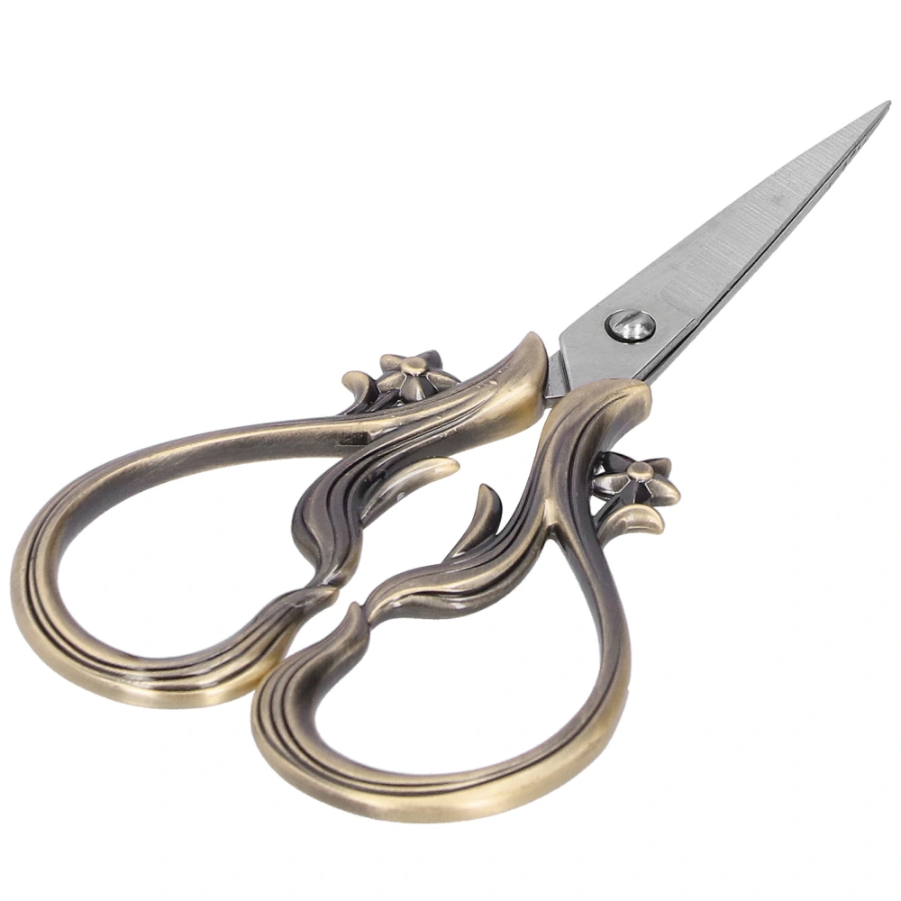 Retro Scissor Stainless Steel Craft Embroidery DIY Needle Art Work Sewing SuppliesBronze