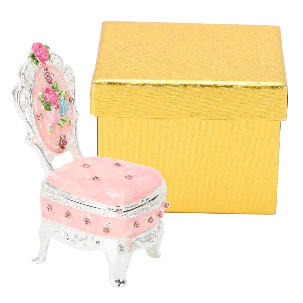 Mini Jewelry Box Jewelry Storage Display Sofa Shaped Decoration Jewelry Trinket Box Holder