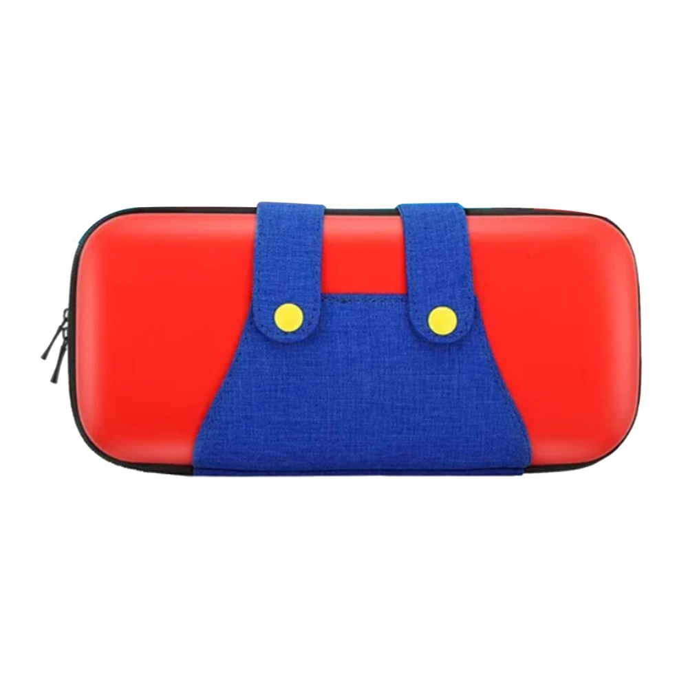 Game Console Carrying Case Large Capacity Scratch Resistant Portable Game Machine Storage Bag Red