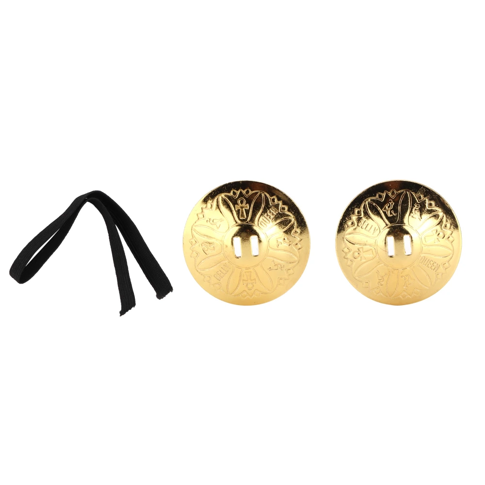 Finger Cymbals Durable Easily Hold Comfortable Wear Great Sound Dance Finger Zills for Dancer Ball Party