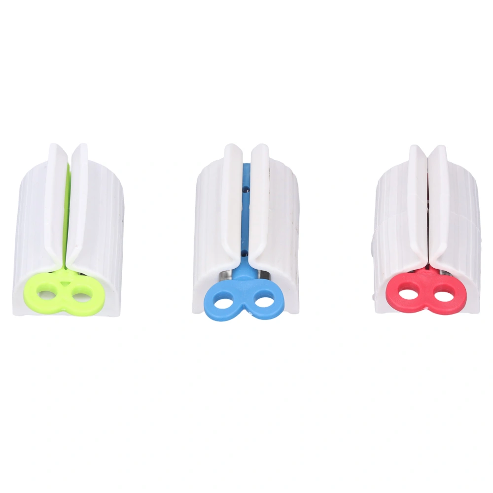 3 Sets Toothpaste Squeezer Practical Plastic Rolling Toothpaste Squeezer with Rolling Handle for Face Wash Toothpaste