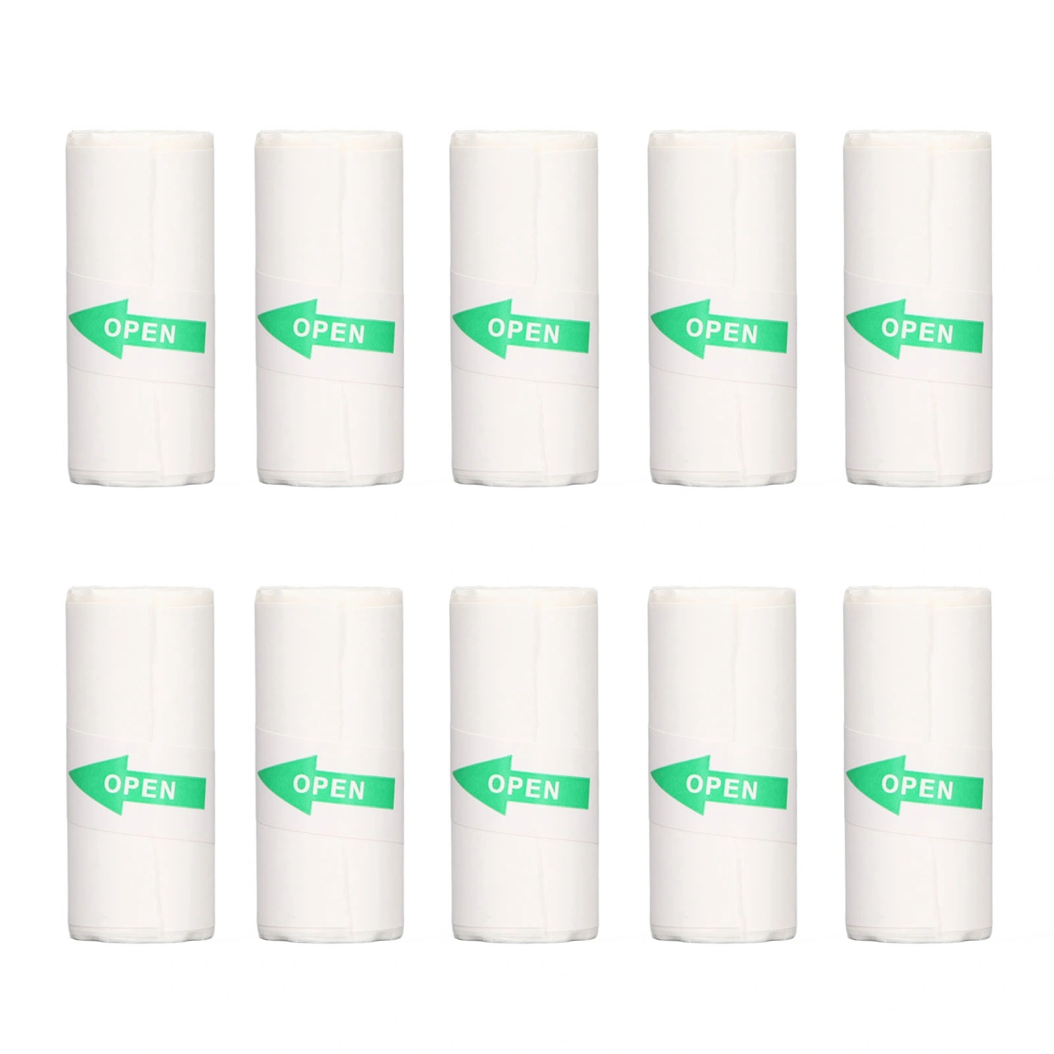10 Roll Thermal Printer Paper Portable Thermal Self Adhesive Mini Printing Paper for Label Wrong Questions Photo 57x25mm
