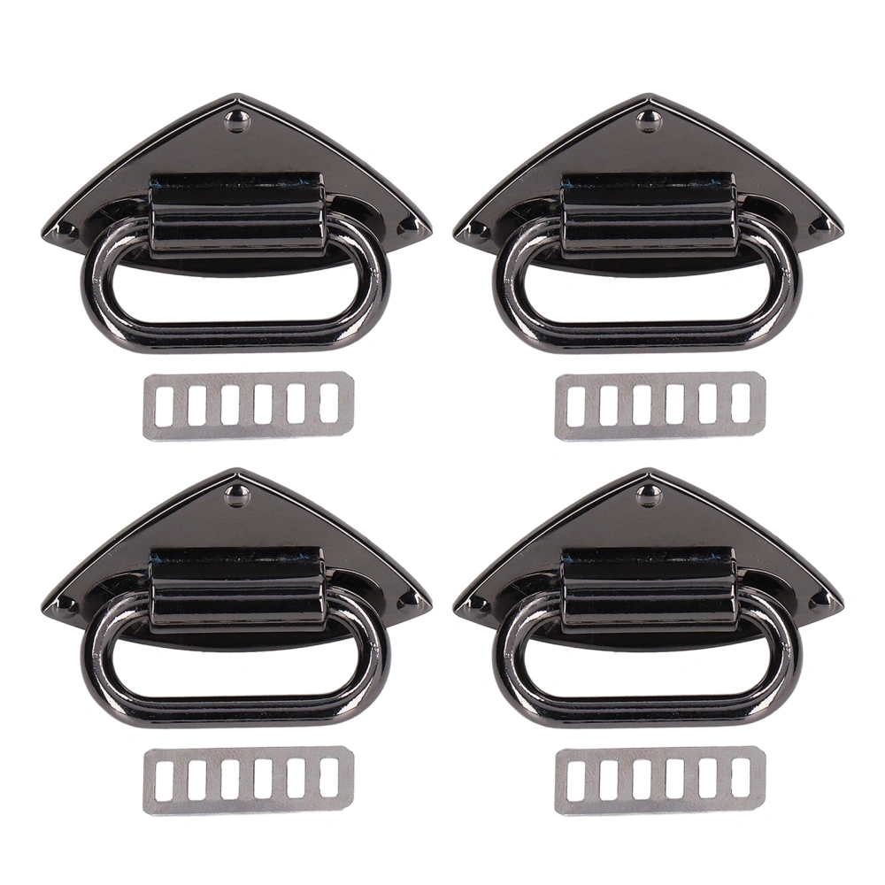 Bag Buckle Alloy Exquisite Beautiful Stable Sturdy Durable Purse Buckle for Belts Ribbons WalletsBlack