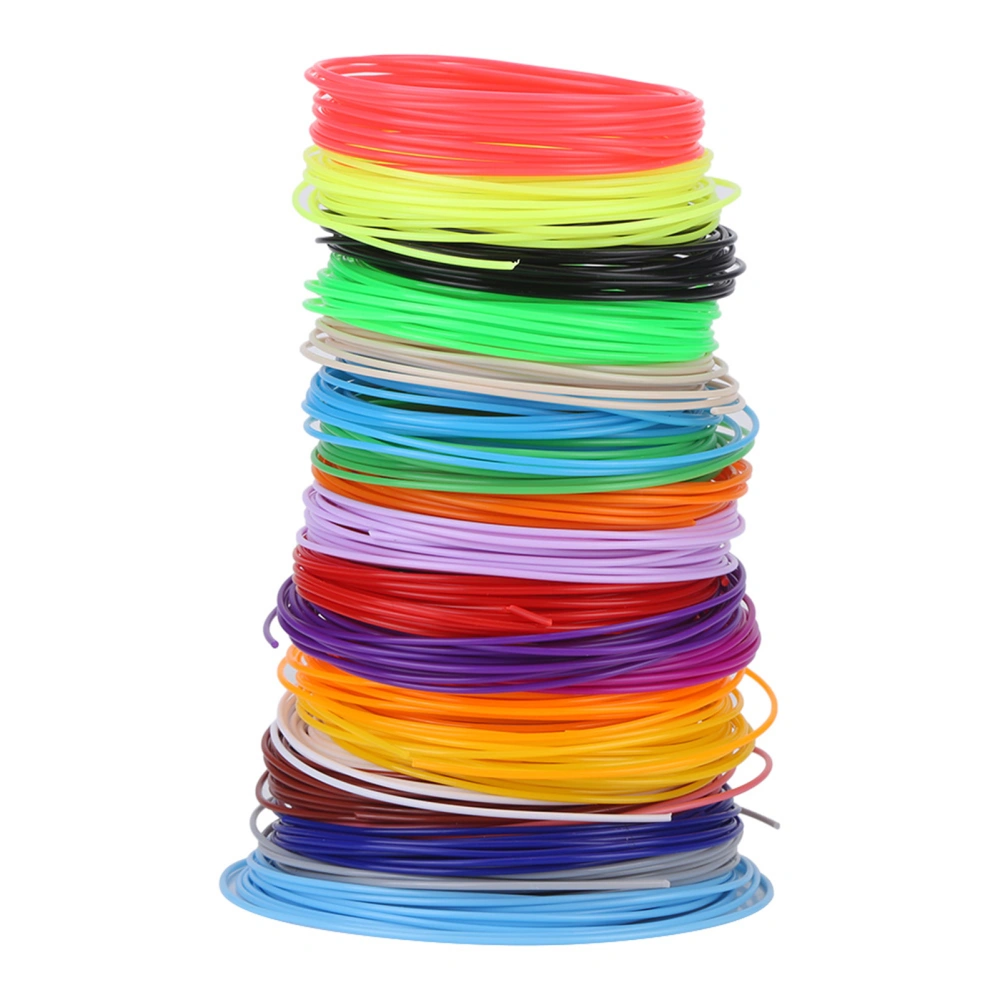 20 Colors 1.75mm PCL Filament Refills For 3D Printer Printing Pen Low Temperature