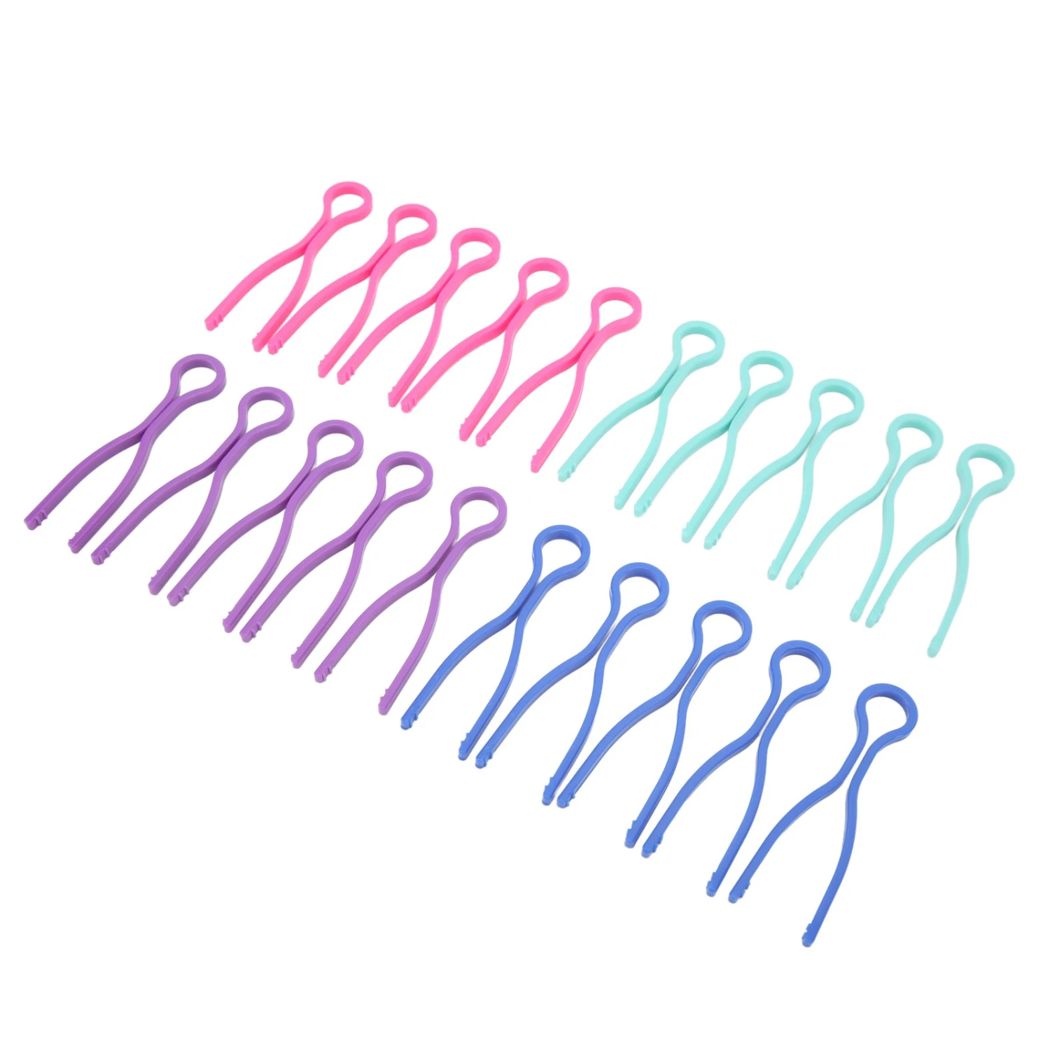 20pcs Bobbin Threads Clip Long Plastic Material Random Color Small Lightweight Portable Practical Sewing Accessories