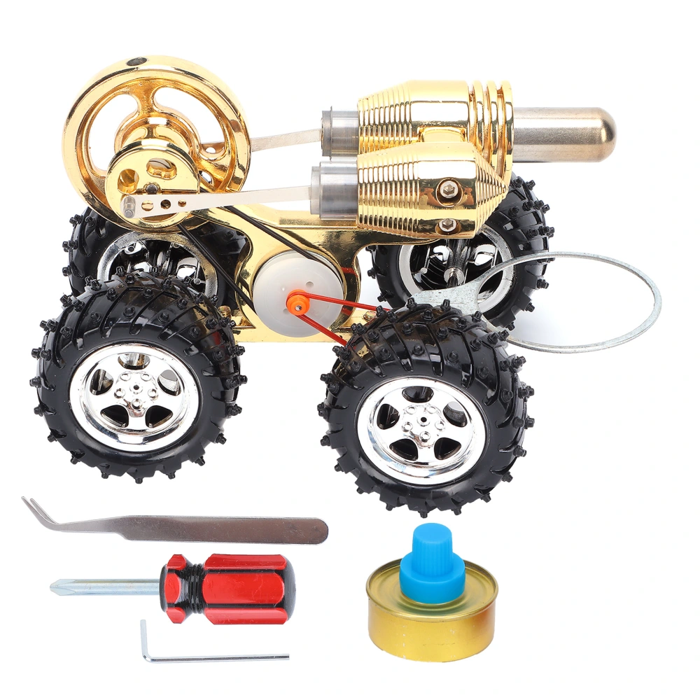 Stirling Car Engine Model Miniature External Combustion Power Exquisite Physics Science Kit for Experimental Toy Gift