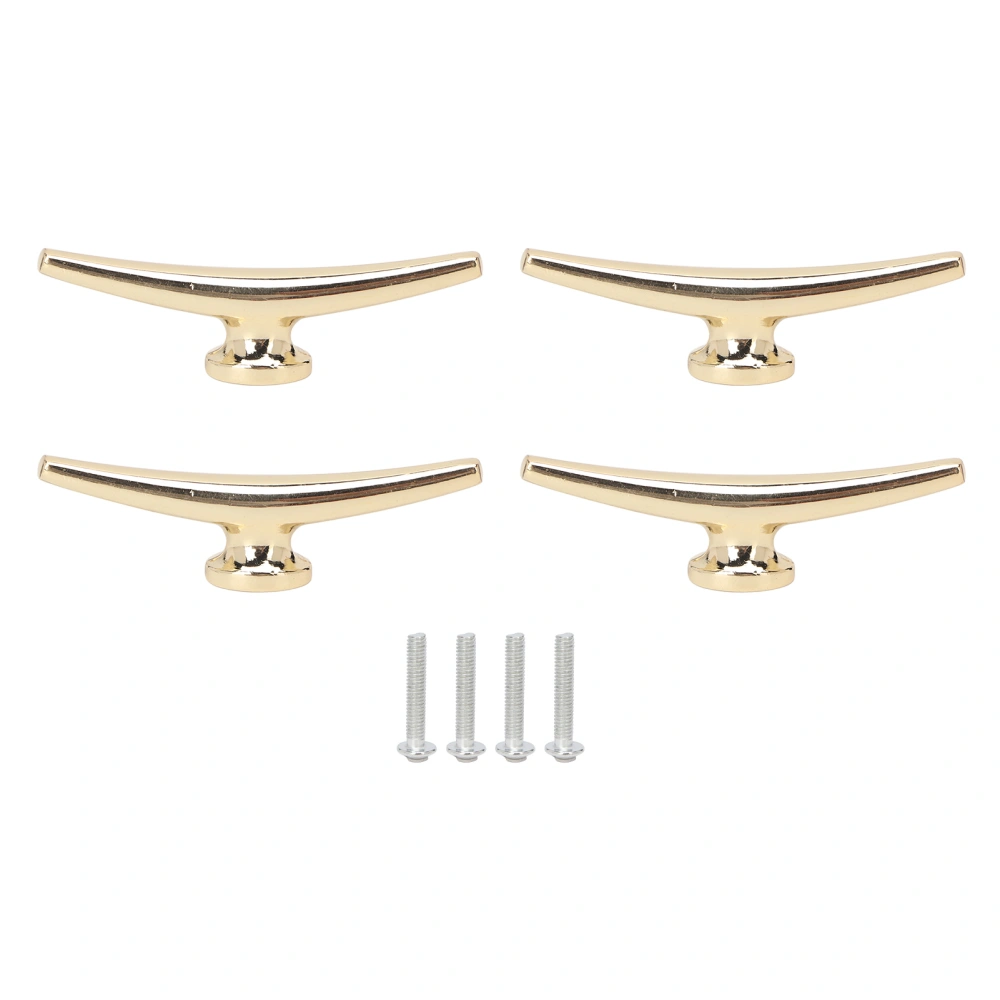 4 Set Cabinet Pull Lightweight Zinc Alloy Light Luxury Modern Minimalist Drawer Pull Bar Gold