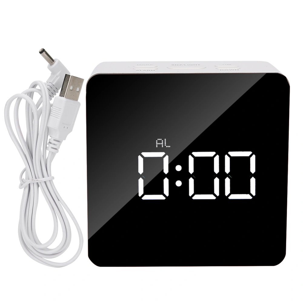 Multi Functional LED Alarm Clock Desktop Makeup Mirror Timer Digital Clock