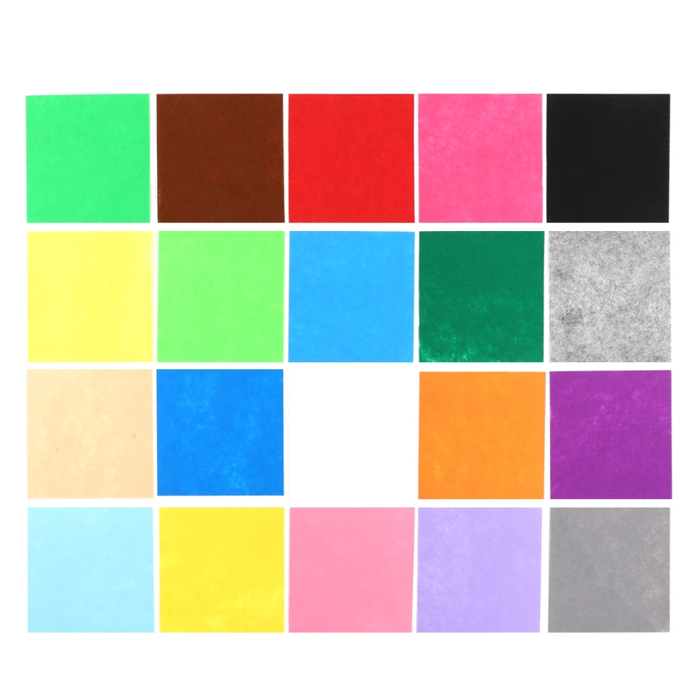 20Pcs Felt Fabric Sheets Assorted Color Soft Odorless 30x30cm Felt Cloth for DIY Production Craft Sewing