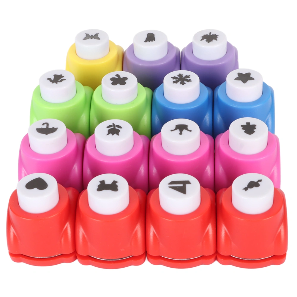 15pcs Shape Paper Punch Set for Kids DIY Stimulate Imagination Craft Holes Punch for Scrapbooking Journaling Greeting