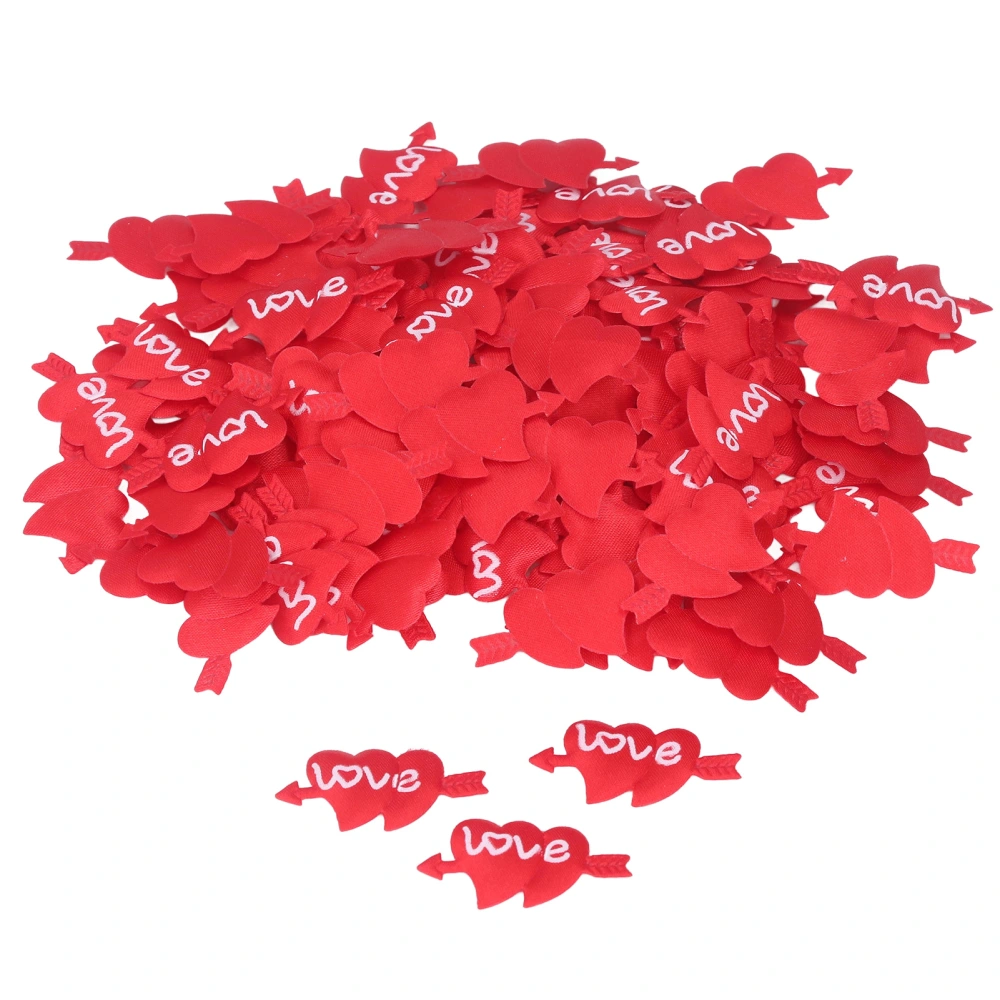 200Pcs Mini Heart Petals Unique Prevent Fading Artificial Red Heart Petals for Weddings Valentine's Day