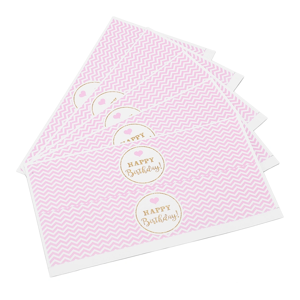 5 Pcs Water Bottle Labels Pink White Self Adhesive Water Bottle Labels Decoration for Birthday Party Wedding