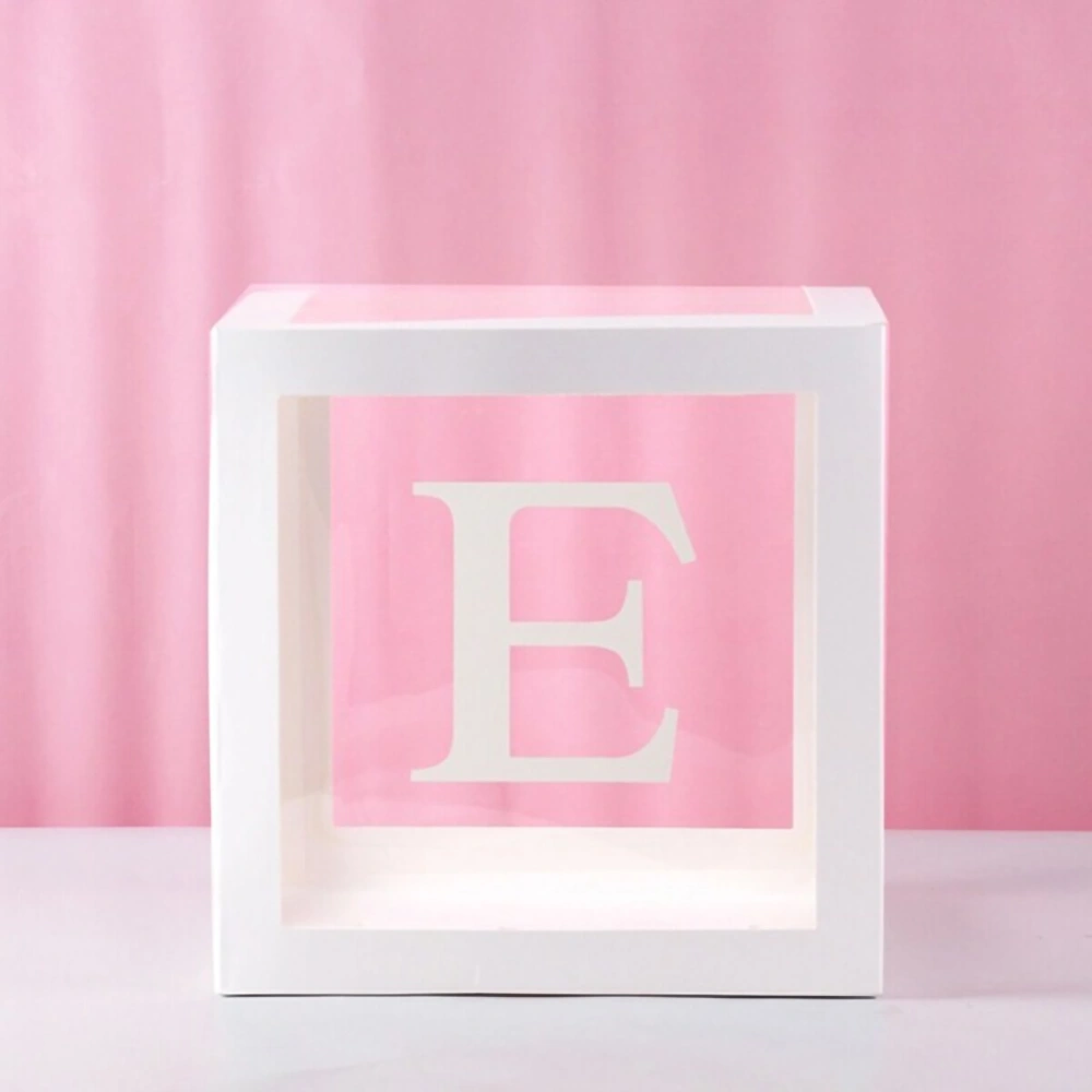 Letters Clear Balloon Boxes High Transparency DIY Combination Balloon Boxes for Birthday Party Decorate Bridal Shower E