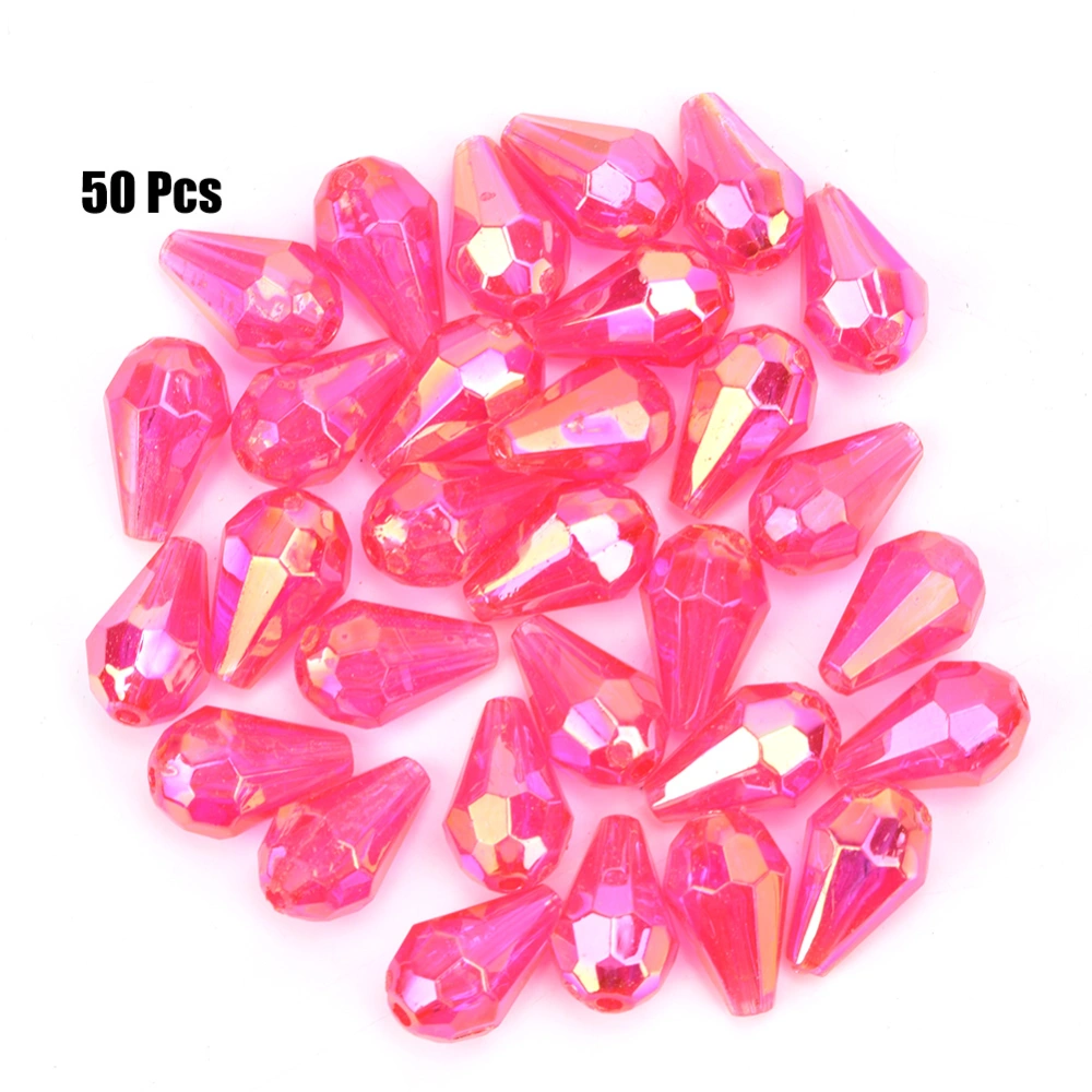 50pcs/bag 8*12MM Acrylic Beads Hand Stitch DIY Beads Clothing Decor Jewelry Accessories(Type C)