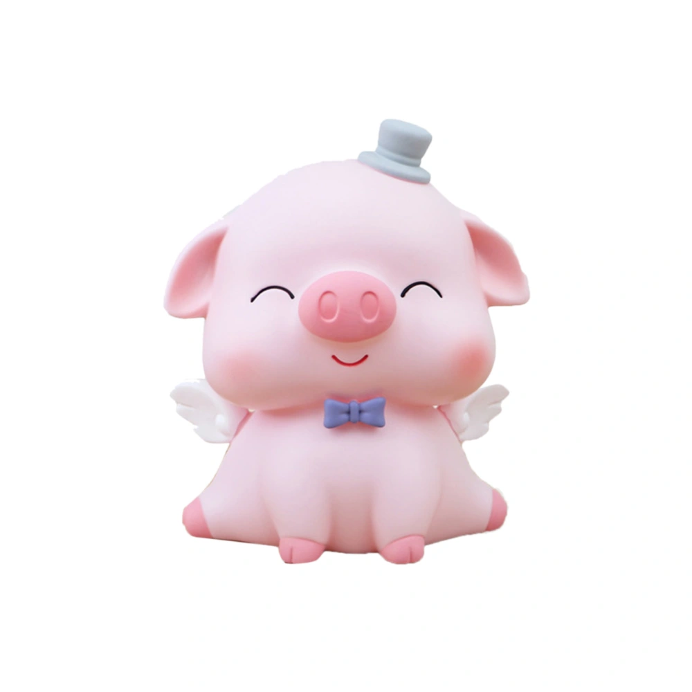 Piggy Bank Cute Cartoon Pig Shape Small Portable Piggy Bank Decorative Ornament for Little Girls Children 1089-6 Large Cute Pig Squinting 1