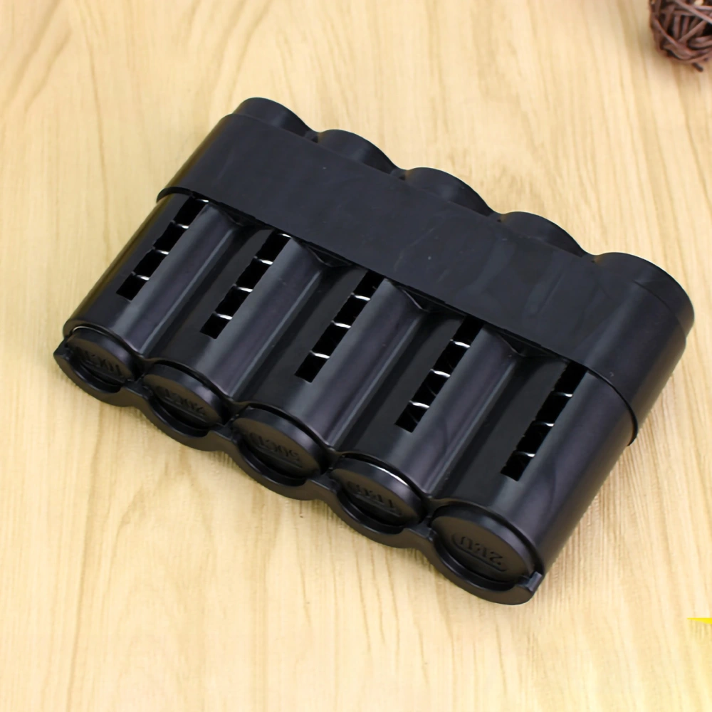 Coin Changer Dispenser Multi Layer Stackable Large Capacity Coin Storage Tubes Coin Box for Office Bank Black