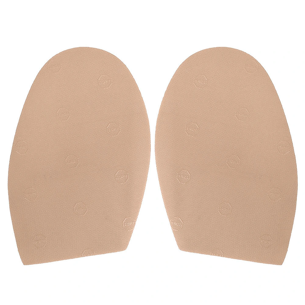 1 pair Shoes Repair Rubber Soles Wear resistant Rubber Heels Anti Slip Outsoles (Light Color)