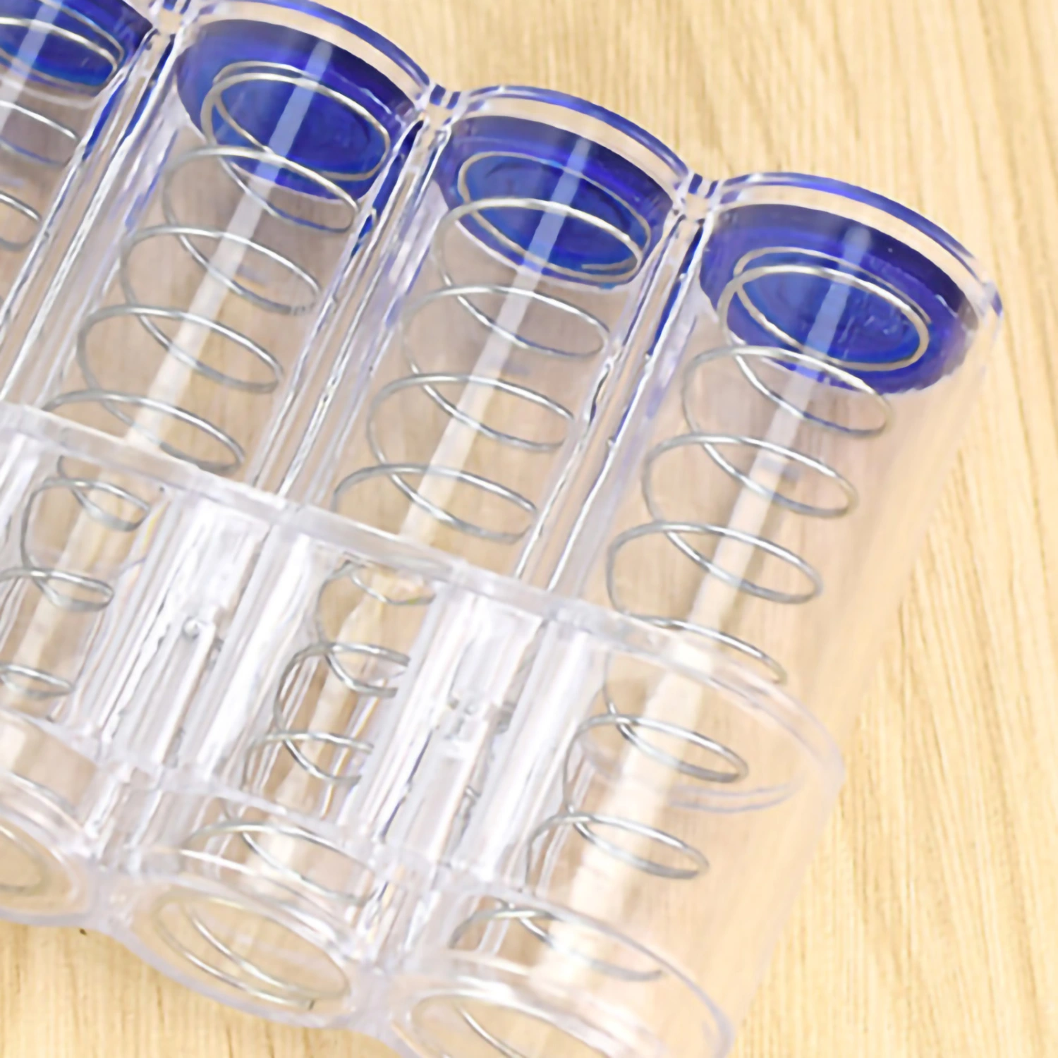 Coin Changer Dispenser Multi Layer Stackable Large Capacity Coin Storage Tubes Coin Box for Office Bank Transparent