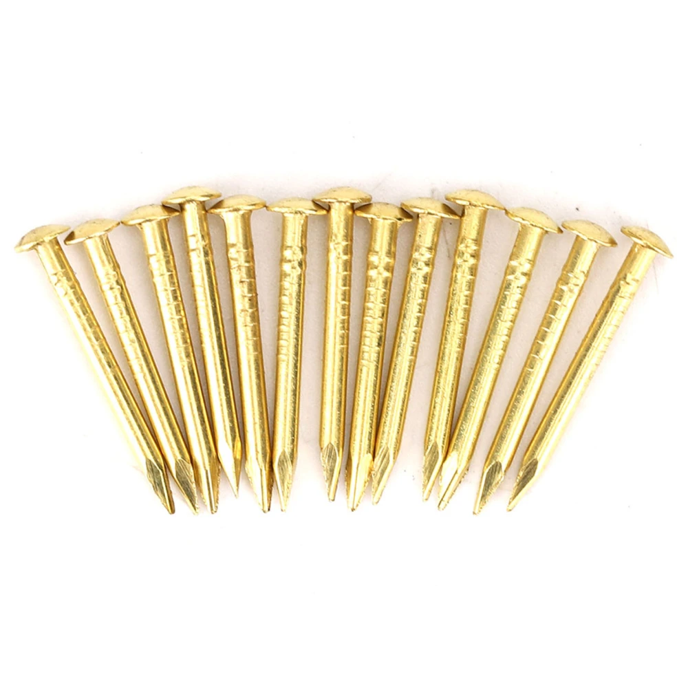 100Pcs Round Head Nail Brass Furniture Hinge Hardware Accessories 10mm/15mm/18mm/22mm18mm Length