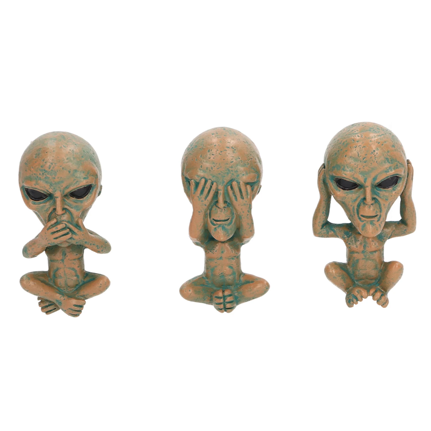 3 Piece Car Air Vent Clips Alien Shape Removable Rotatable Resin Car Smell Air Freshener for Automobile