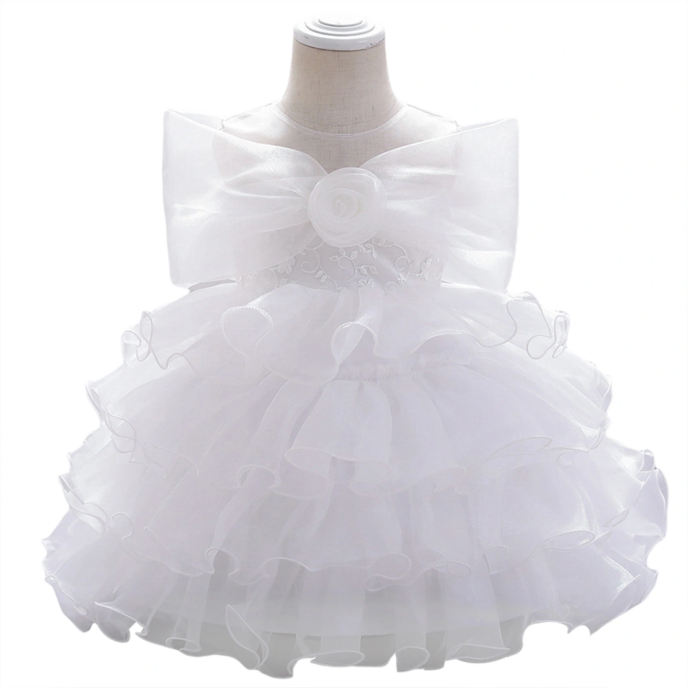 Kids Formal Dress, Bowknot O-Neck Sleeveless One-Piece Sundress