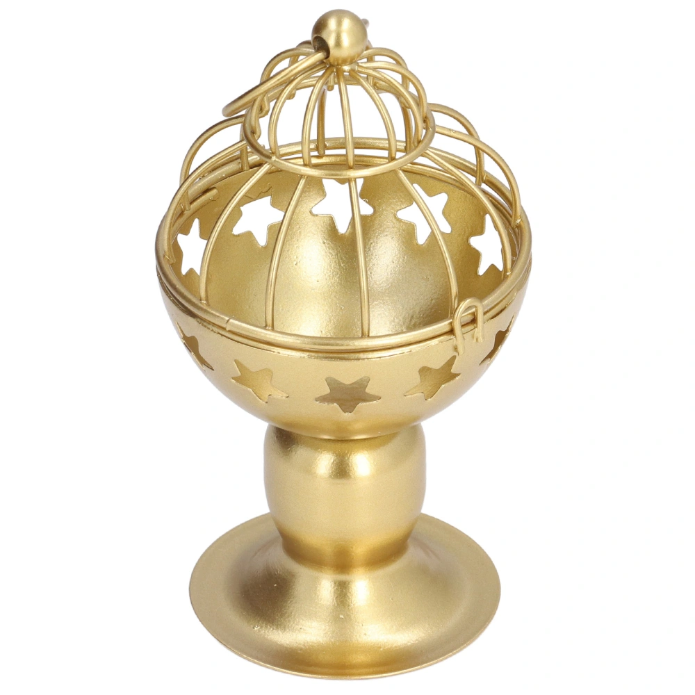 Gold Candle Holder Birdcage Style Premium Metal Sturdy Durable Wide Application Easy Cleaning Votive HolderType B