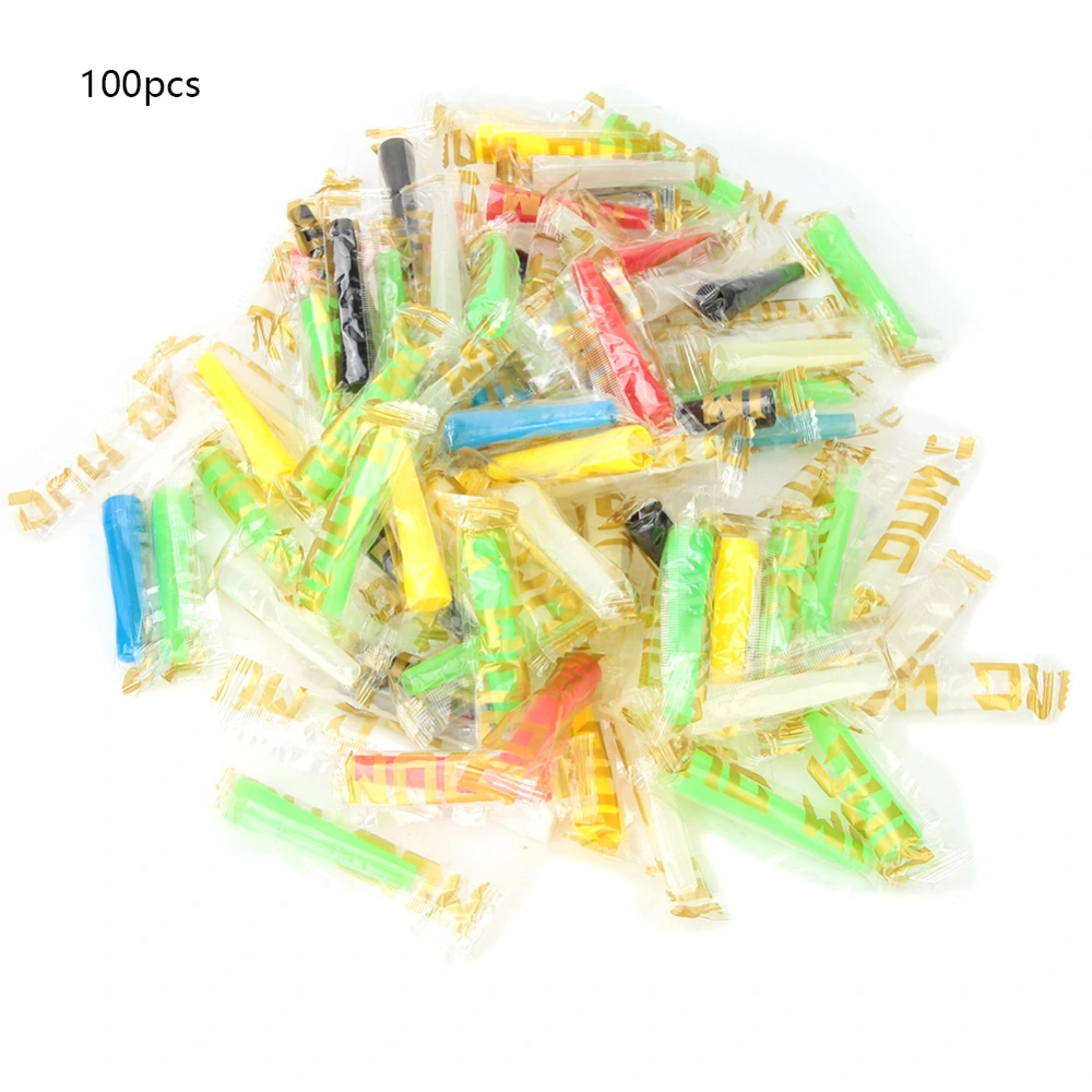 100Pcs Mini Disposable Mouth Tip Environmental Smoke Pipes Mouthpiece Accessories