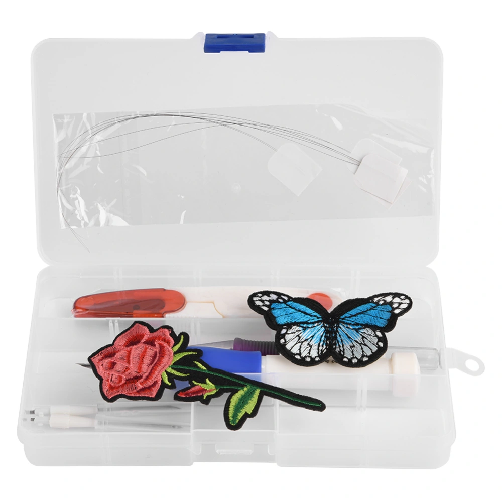 DIY Embroidery Pen Punch Needle Kit Set Craft Sewing Tools Crochet Suit