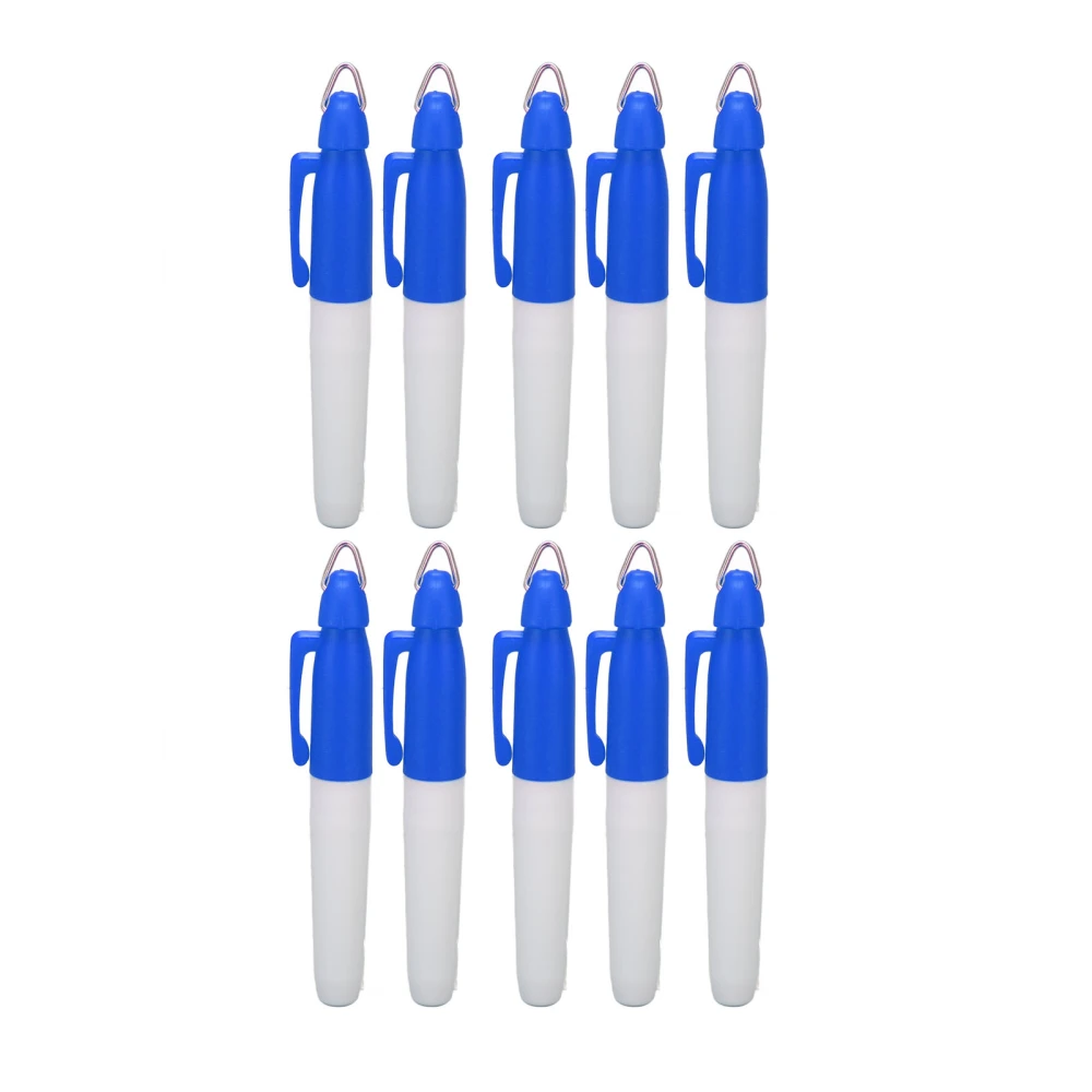 10pcs Golfing Marker Pen Oil Based Waterproof Portable Ball Line Marker Tool Ball Alignment Tool for Drawing Coloring Blue