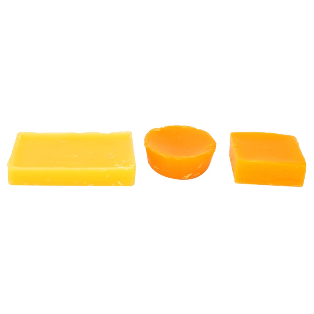 3 PCS Natural Pure Beeswax Bee Wax for Furniture Floor Polishing Leather Maintenance